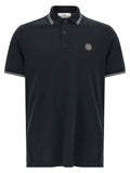 Stone Island Blue Cotton Polo Shirt Stone Island