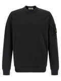 Stone Island Black Cotton Sweatshirt Stone Island