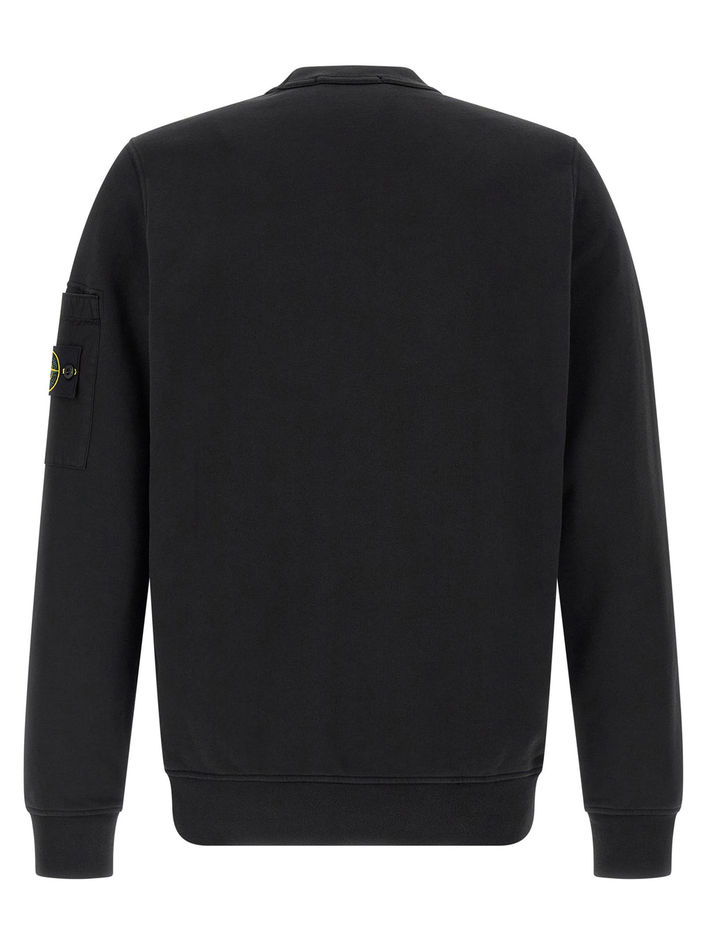 Stone Island Black Cotton Sweatshirt Stone Island