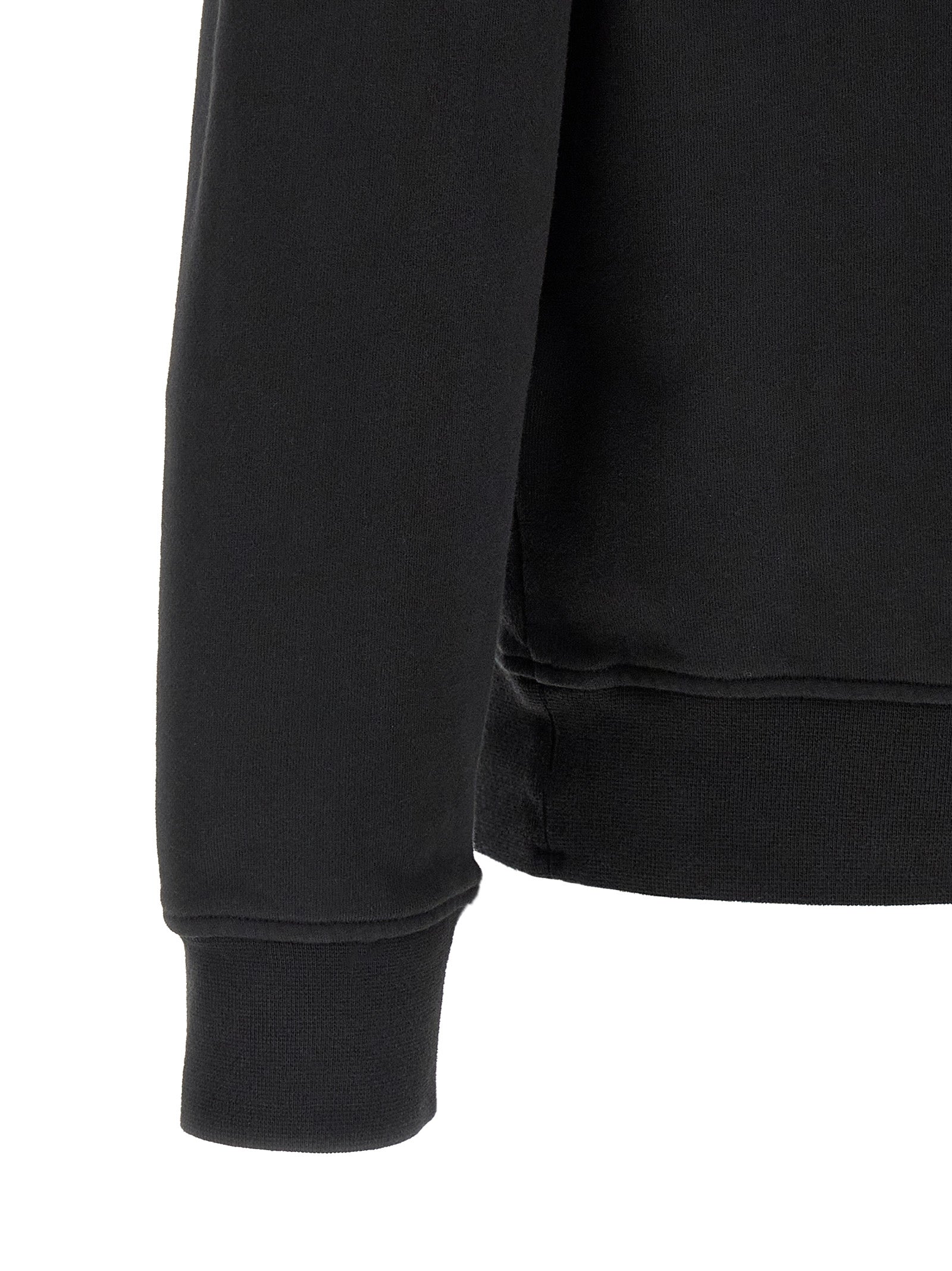 Stone Island Black Cotton Sweatshirt Stone Island