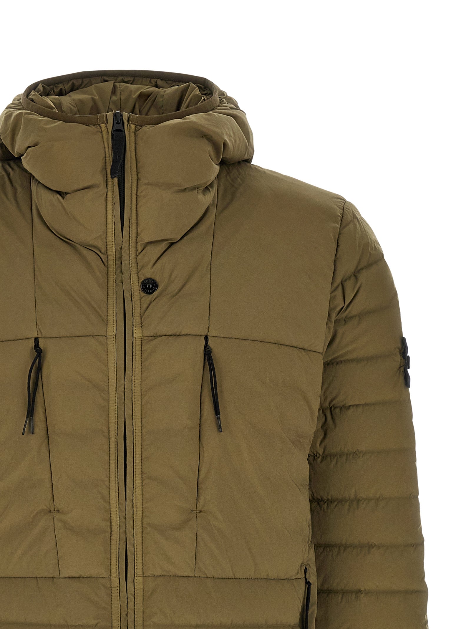 Stone Island Bicolor Polyamide Full-Length Jacket Stone Island