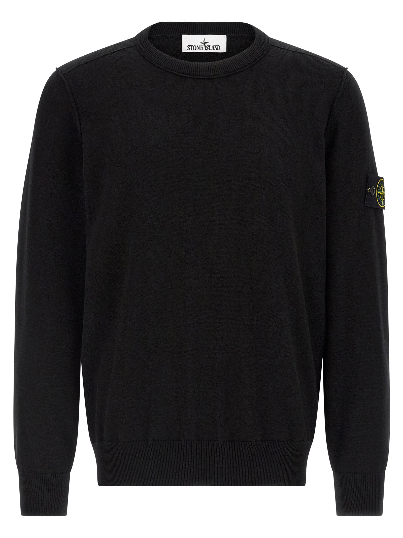 Stone Island Black Cotton Cardigan Stone Island