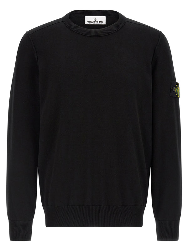 Stone Island Black Cotton Cardigan Stone Island