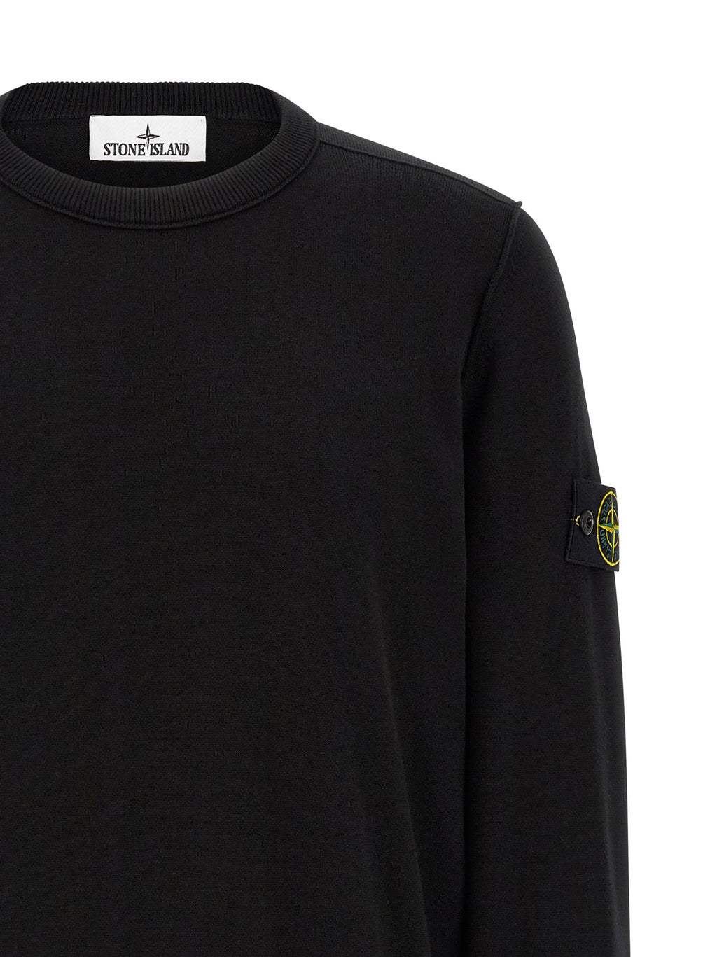 Stone Island Black Cotton Cardigan Stone Island