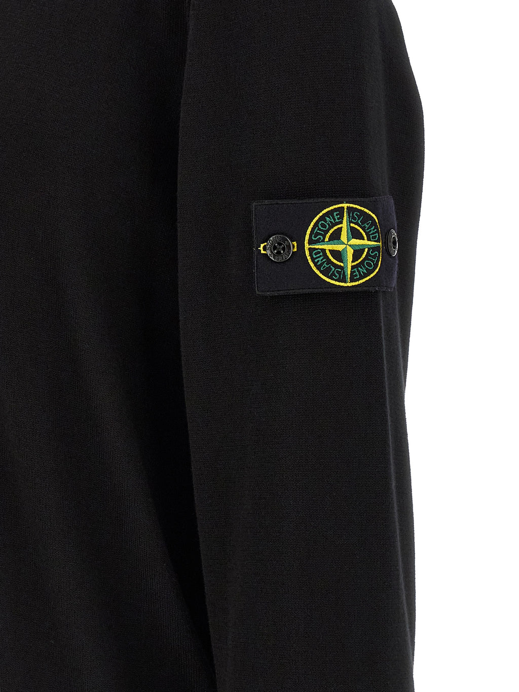 Stone Island Black Cotton Cardigan Stone Island