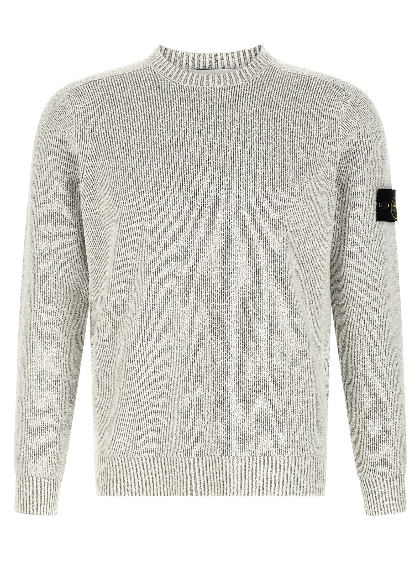 Stone Island Gray Cotton Cardigan Stone Island