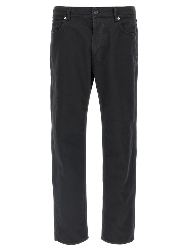 Stone Island Black Cotton Straight-Leg Jeans Stone Island