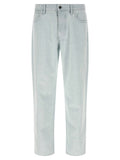 Stone Island Blue Cotton Straight-Leg Jeans Stone Island
