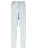 Stone Island Blue Cotton Straight-Leg Jeans Stone Island