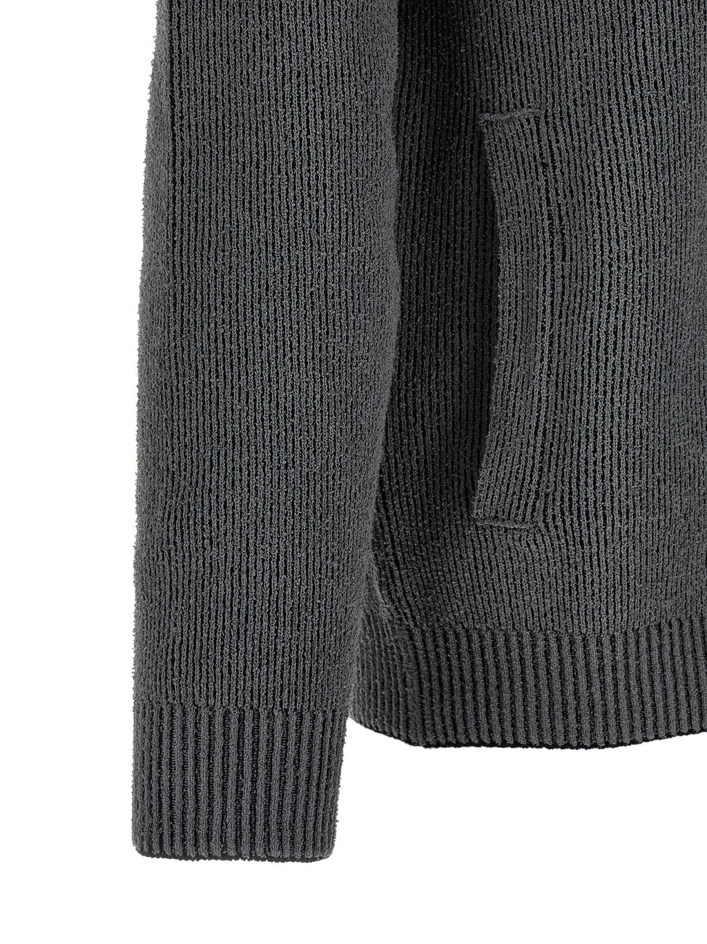Stone Island Gray Cotton Cardigan Stone Island