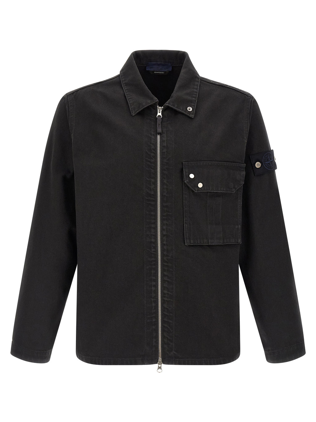 Stone Island Black Cotton Blouse Stone Island