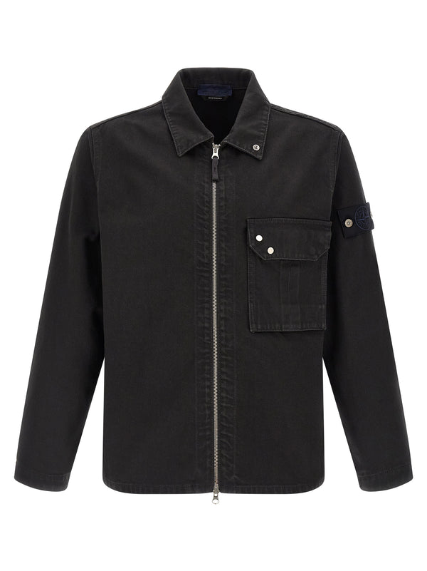 Stone Island Black Cotton Blouse Stone Island