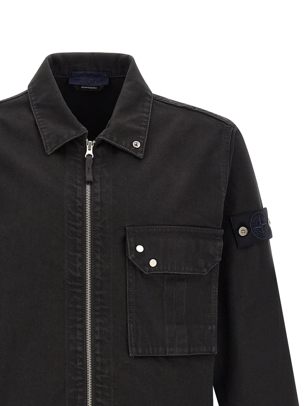 Stone Island Black Cotton Blouse Stone Island