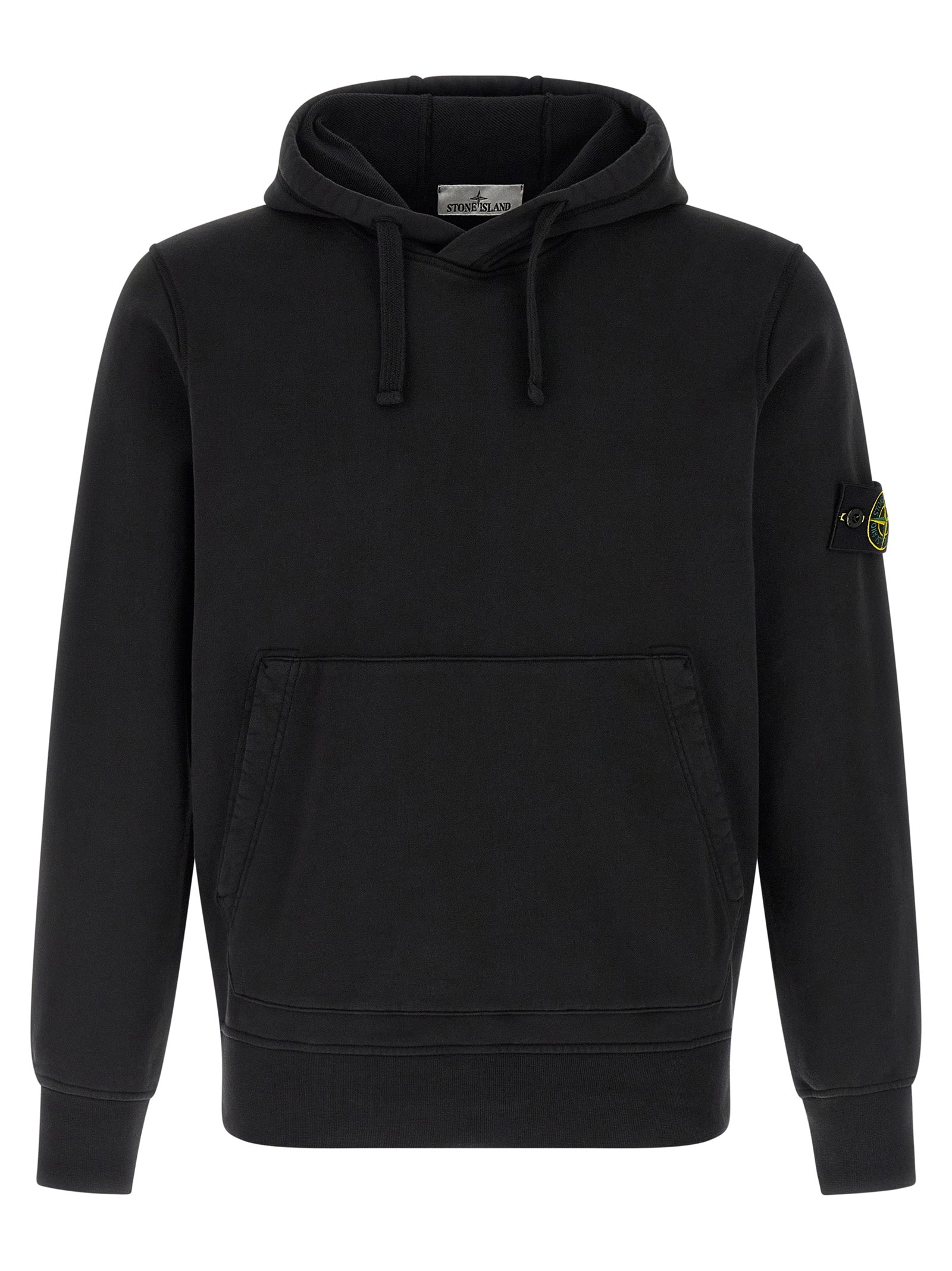 Stone Island Black Cotton Sweatshirt Stone Island