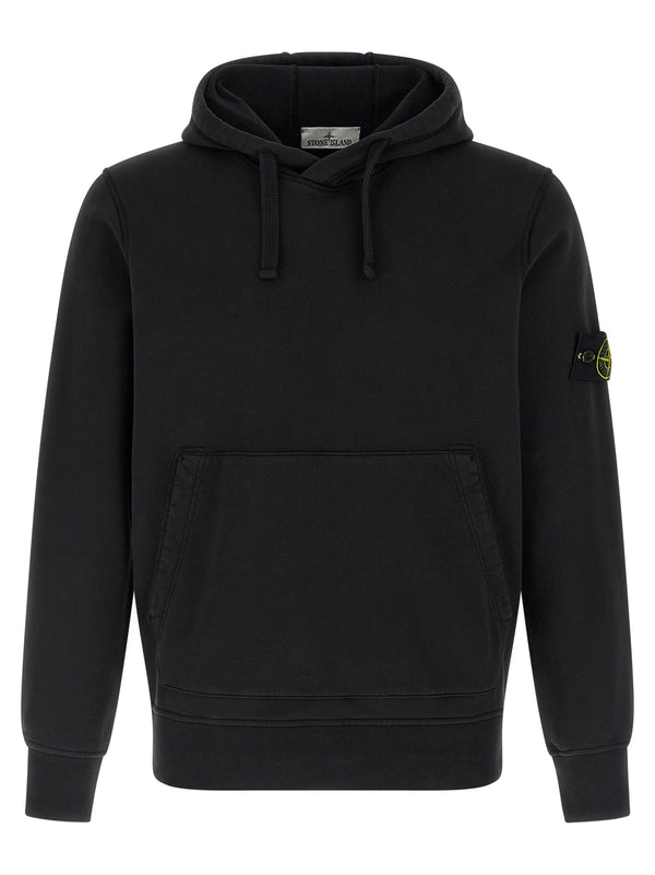 Stone Island Black Cotton Sweatshirt Stone Island