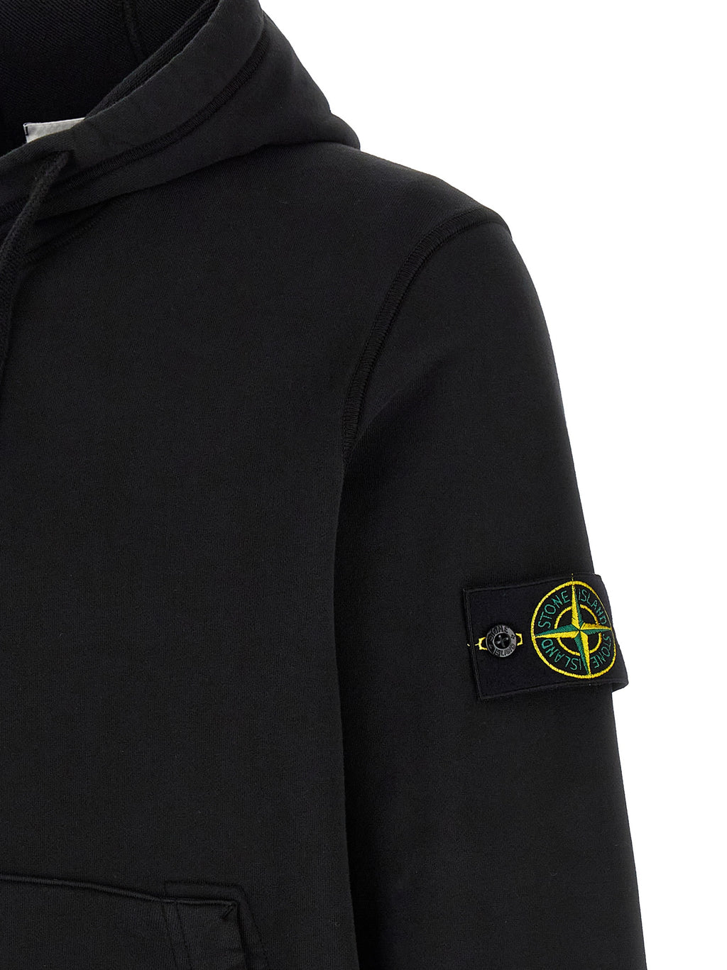 Stone Island Black Cotton Sweatshirt Stone Island