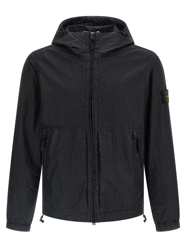Stone Island Black Polyamide Shell Jacket Stone Island