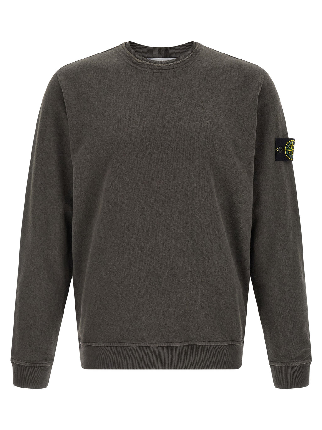 Stone Island Gray Cotton Sweatshirt Stone Island