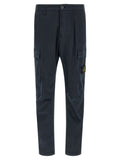 Stone Island Blue Cotton Cargo Pants Stone Island