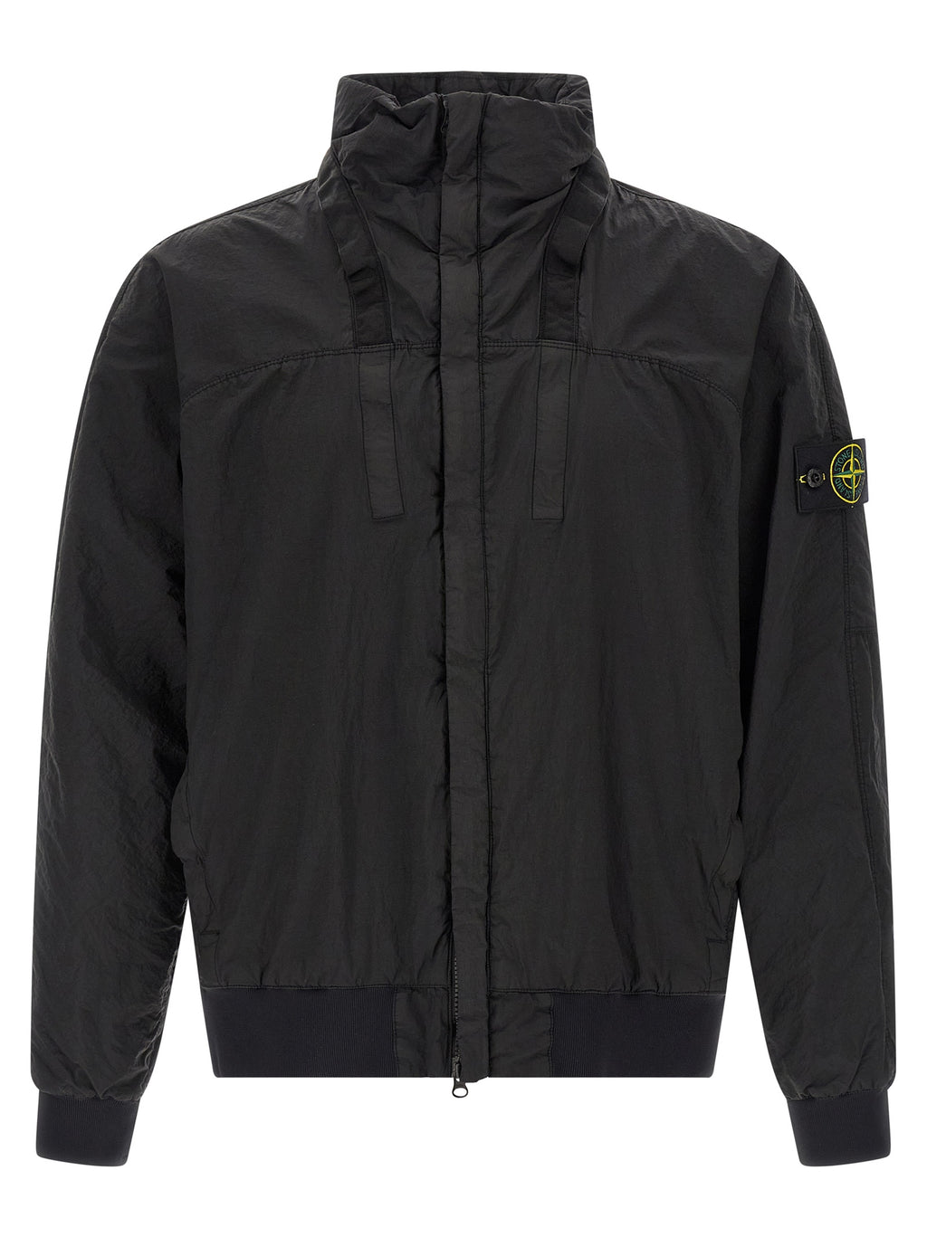 Stone Island Black Polyamide Bomber Stone Island