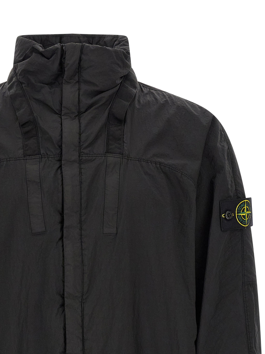Stone Island Black Polyamide Bomber Stone Island