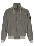 Stone Island Gray Polyamide Bomber Stone Island