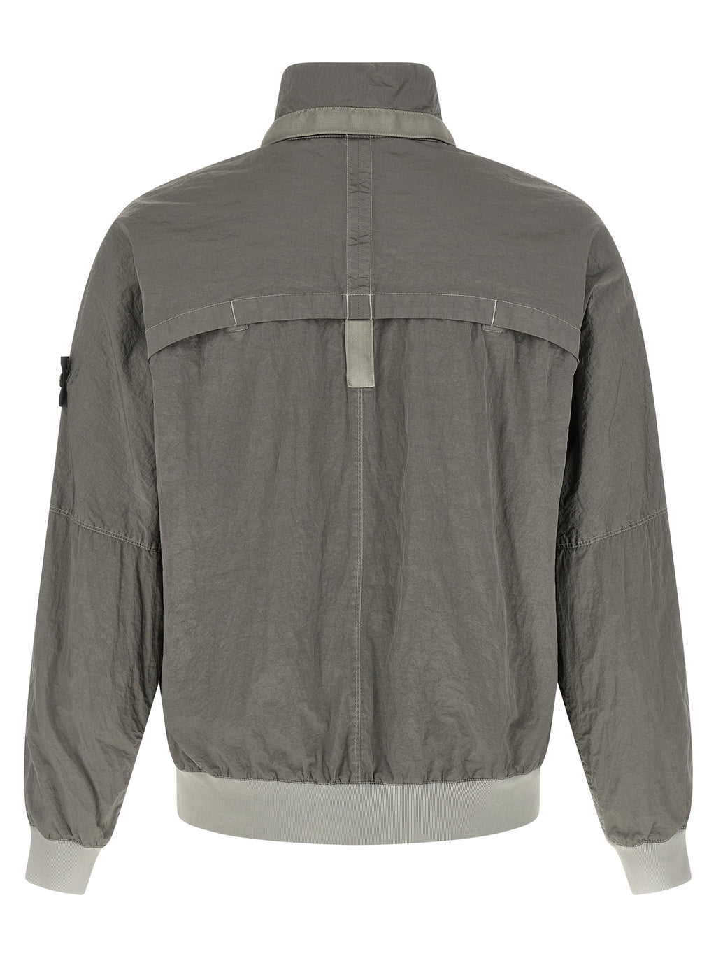 Stone Island Gray Polyamide Bomber Stone Island