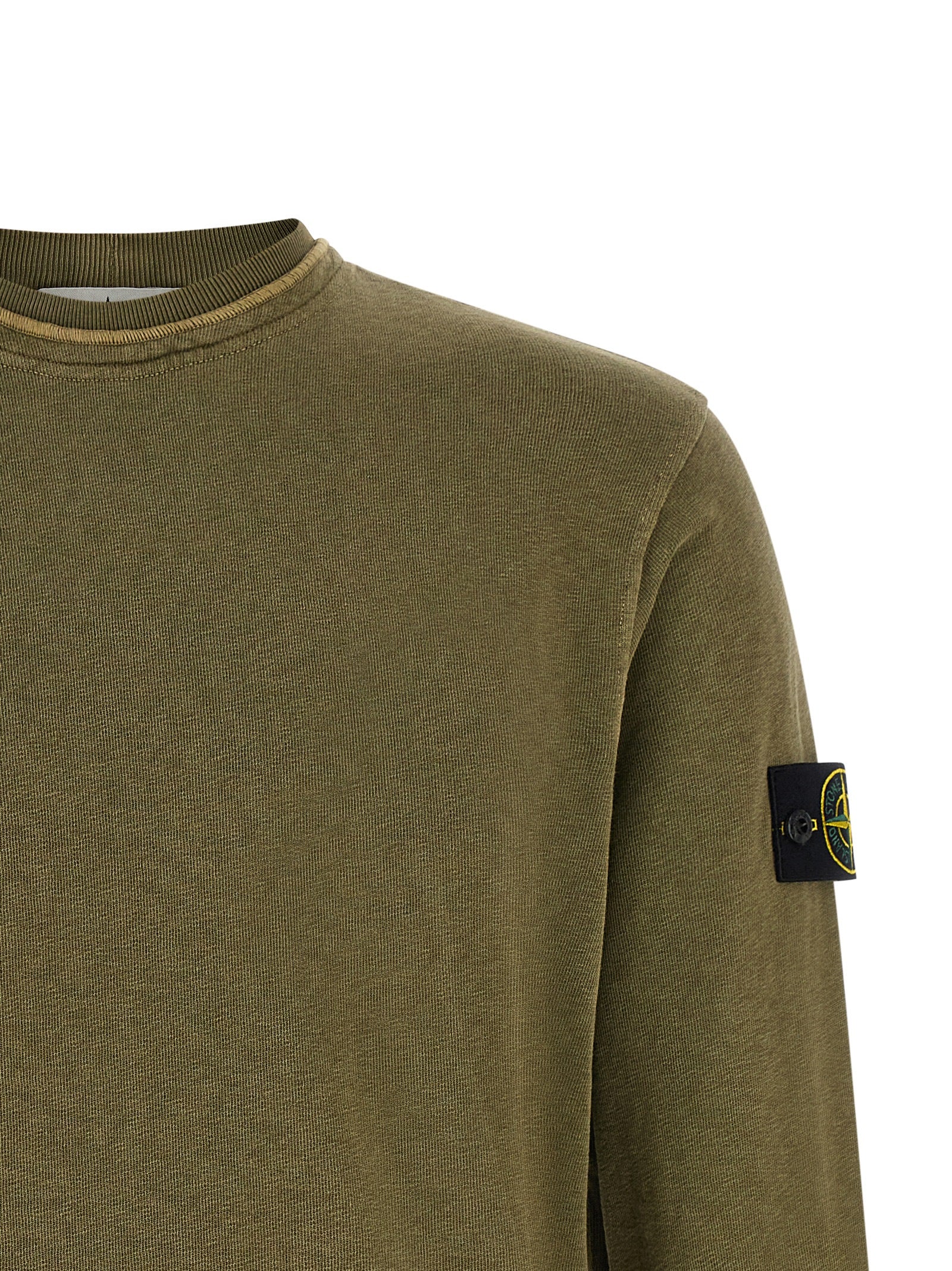 Stone Island Bicolor Cotton Sweatshirt Stone Island