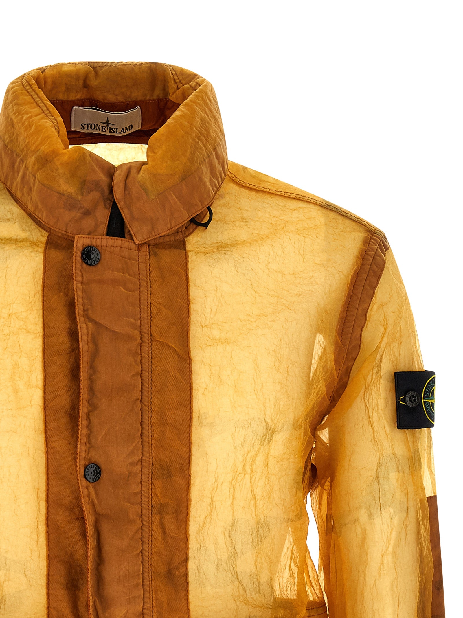 Stone Island Orange Polyamide Shell Jacket Stone Island