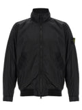 Stone Island Black Polyamide Full-Length Jacket Stone Island