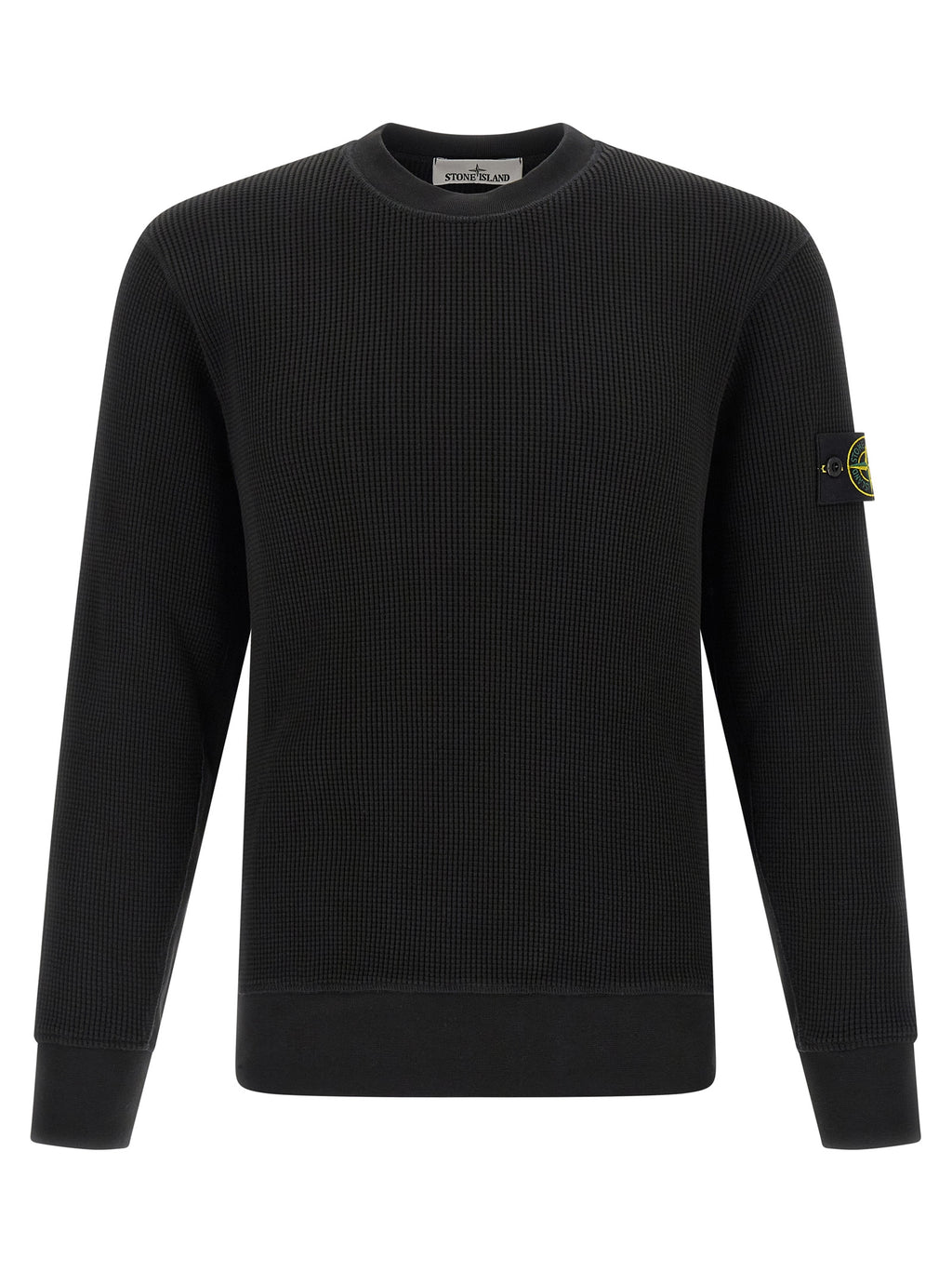 Stone Island Black Cotton Sweatshirt Stone Island