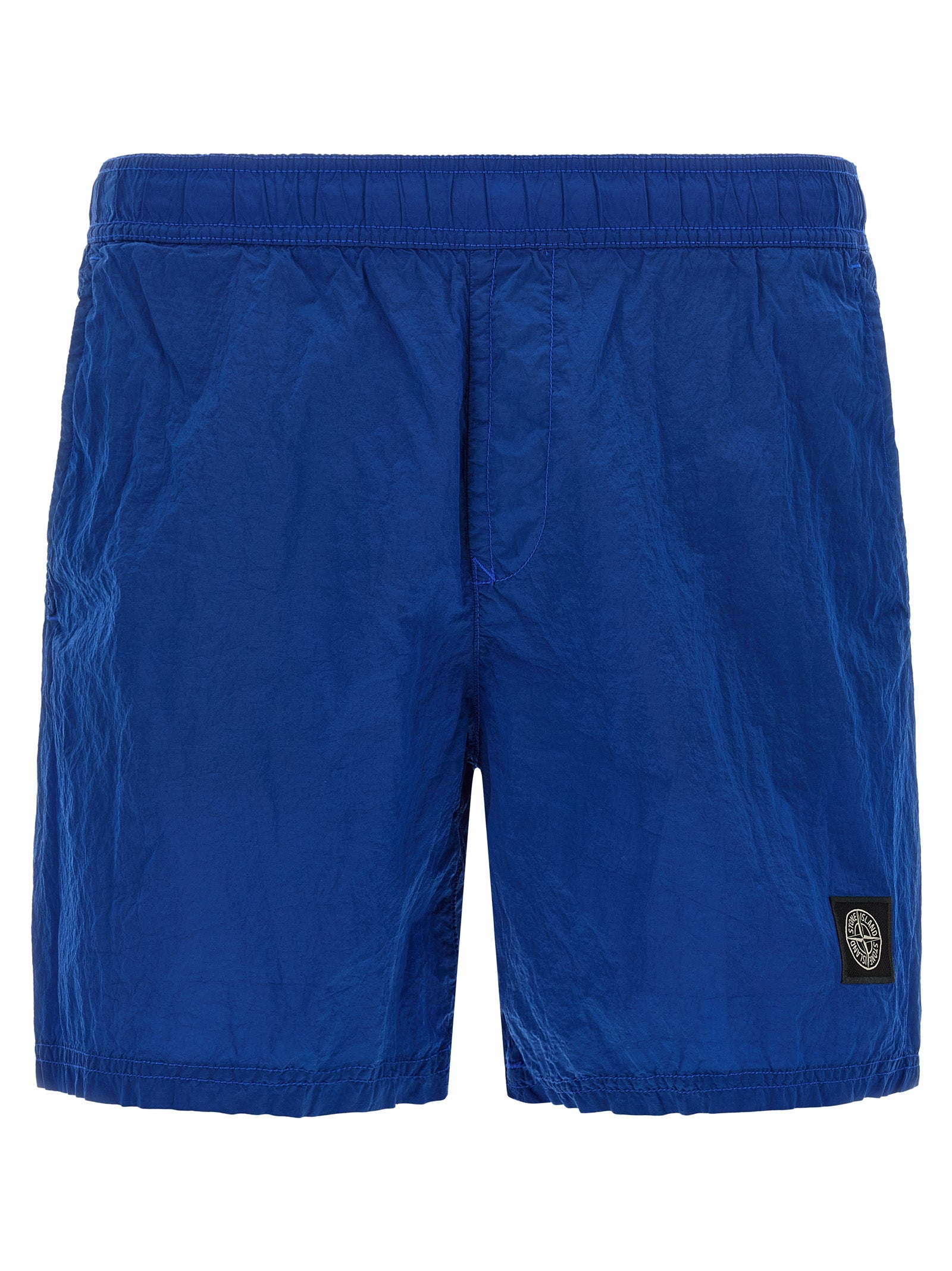 Stone Island Blue Polyamide Swim Shorts Stone Island