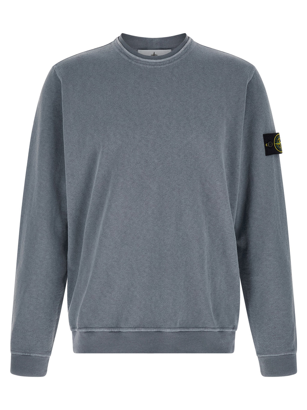 Stone Island Blue Cotton Sweatshirt Stone Island