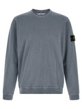 Stone Island Blue Cotton Sweatshirt Stone Island