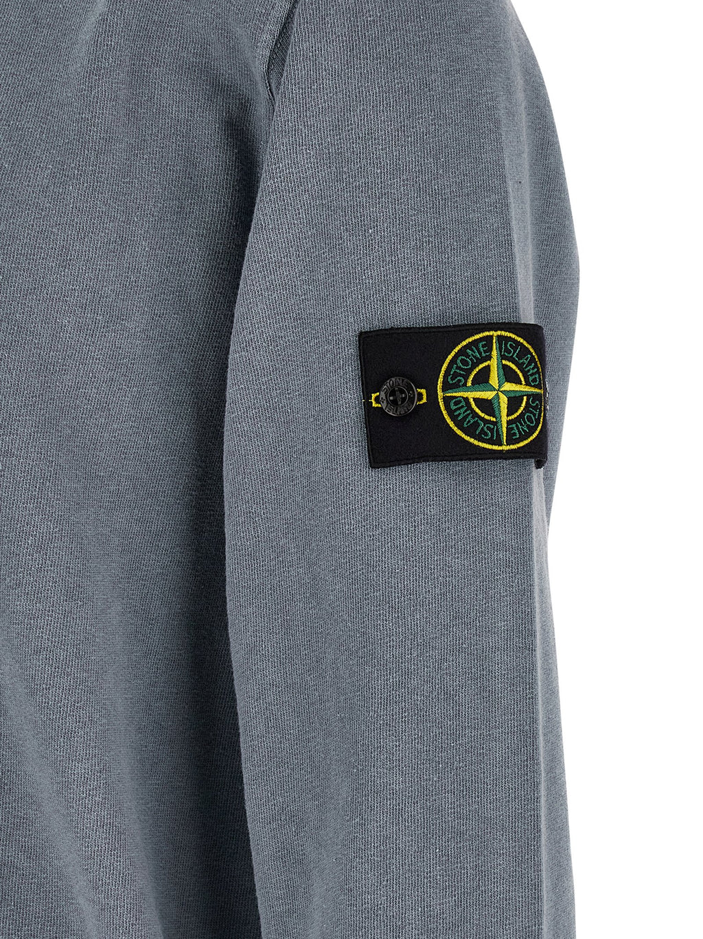 Stone Island Blue Cotton Sweatshirt Stone Island