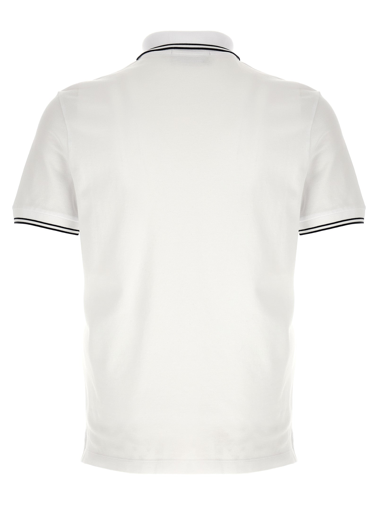 Stone Island White Cotton Polo Shirt Stone Island