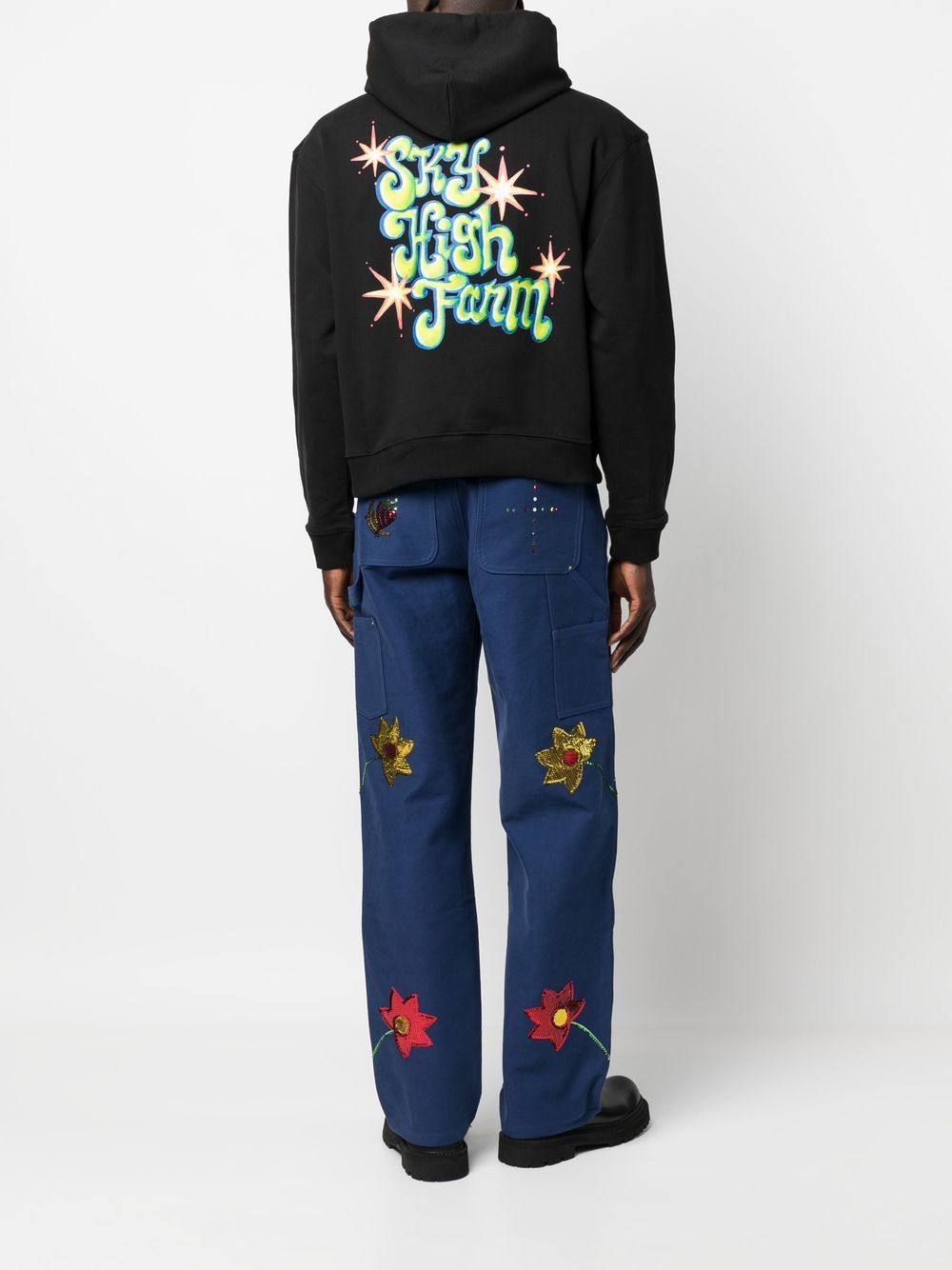 Sky High Farm Workwear Sky High Farm Workwear Printed cotton hoodie Sky High Farm Workwear