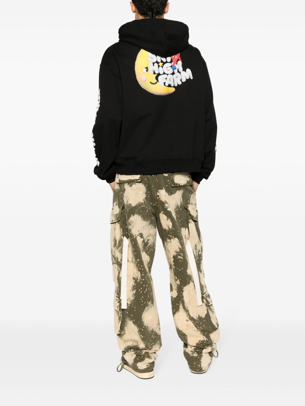 Sky High Farm Workwear Sky High Farm Workwear Logo cotton hoodie Sky High Farm Workwear