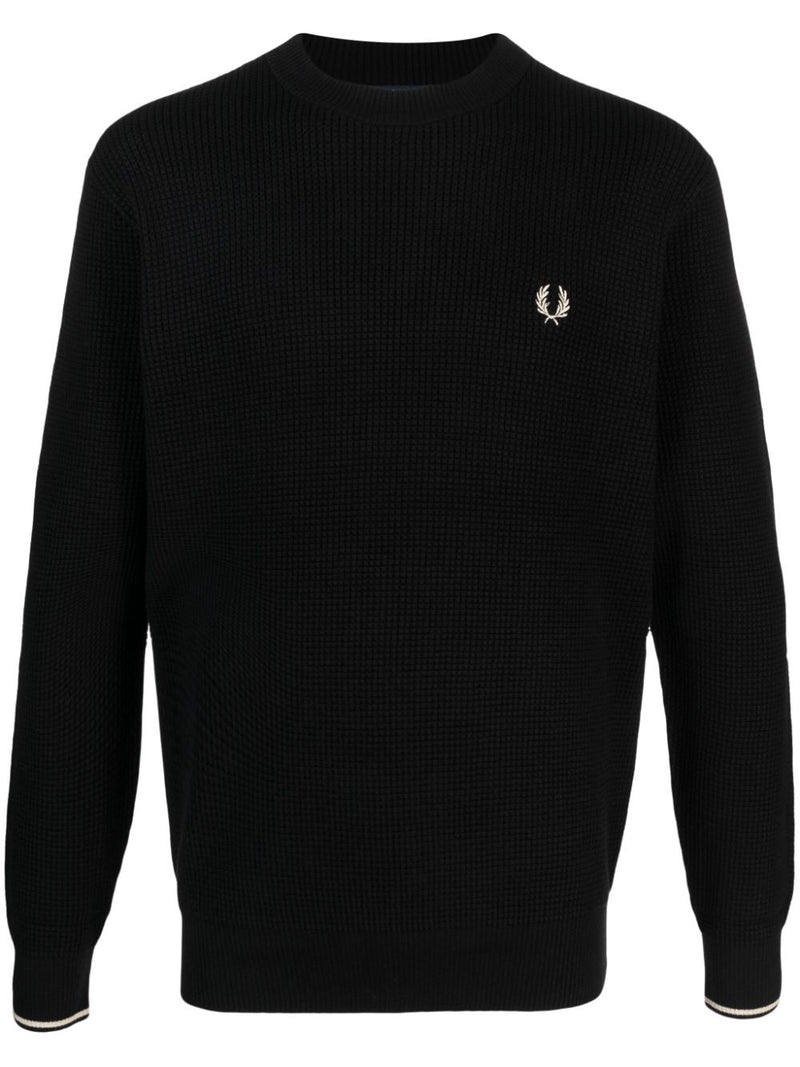 Fred Perry Fred Perry Conscious Criteria page Logo cotton crewneck jumper Fred Perry