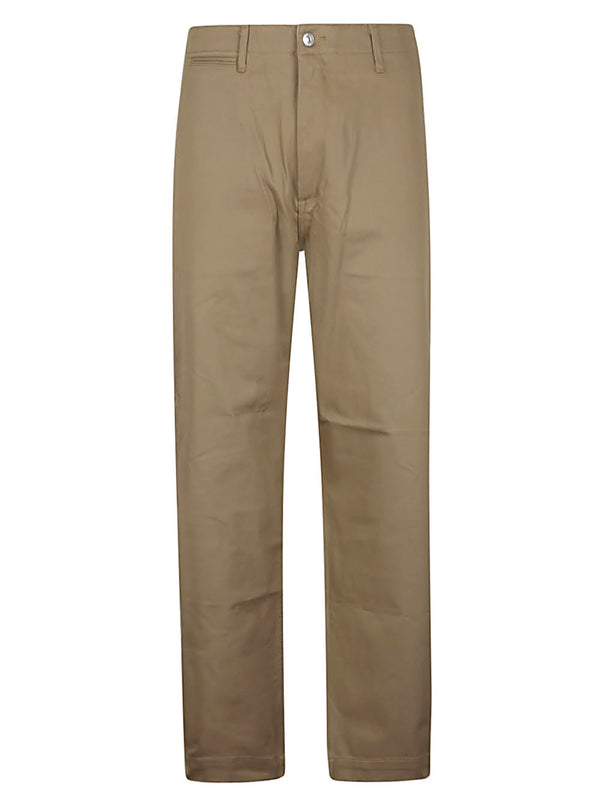 Edwin Wide Leg Trousers — Brown Edwin