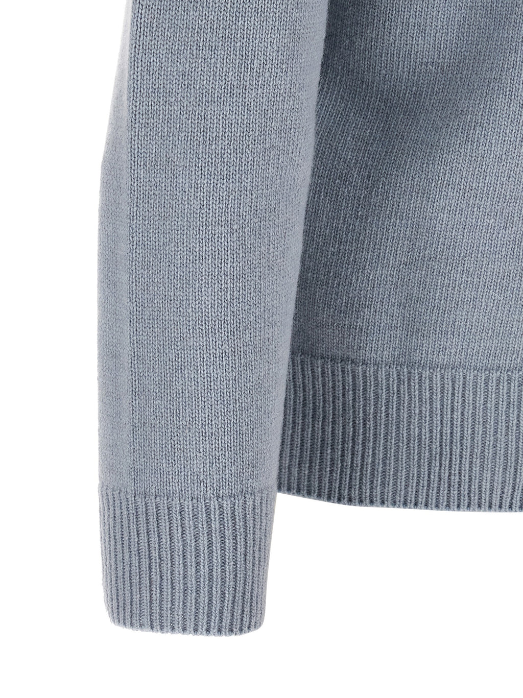Stone Island light blue wool cardigan back view