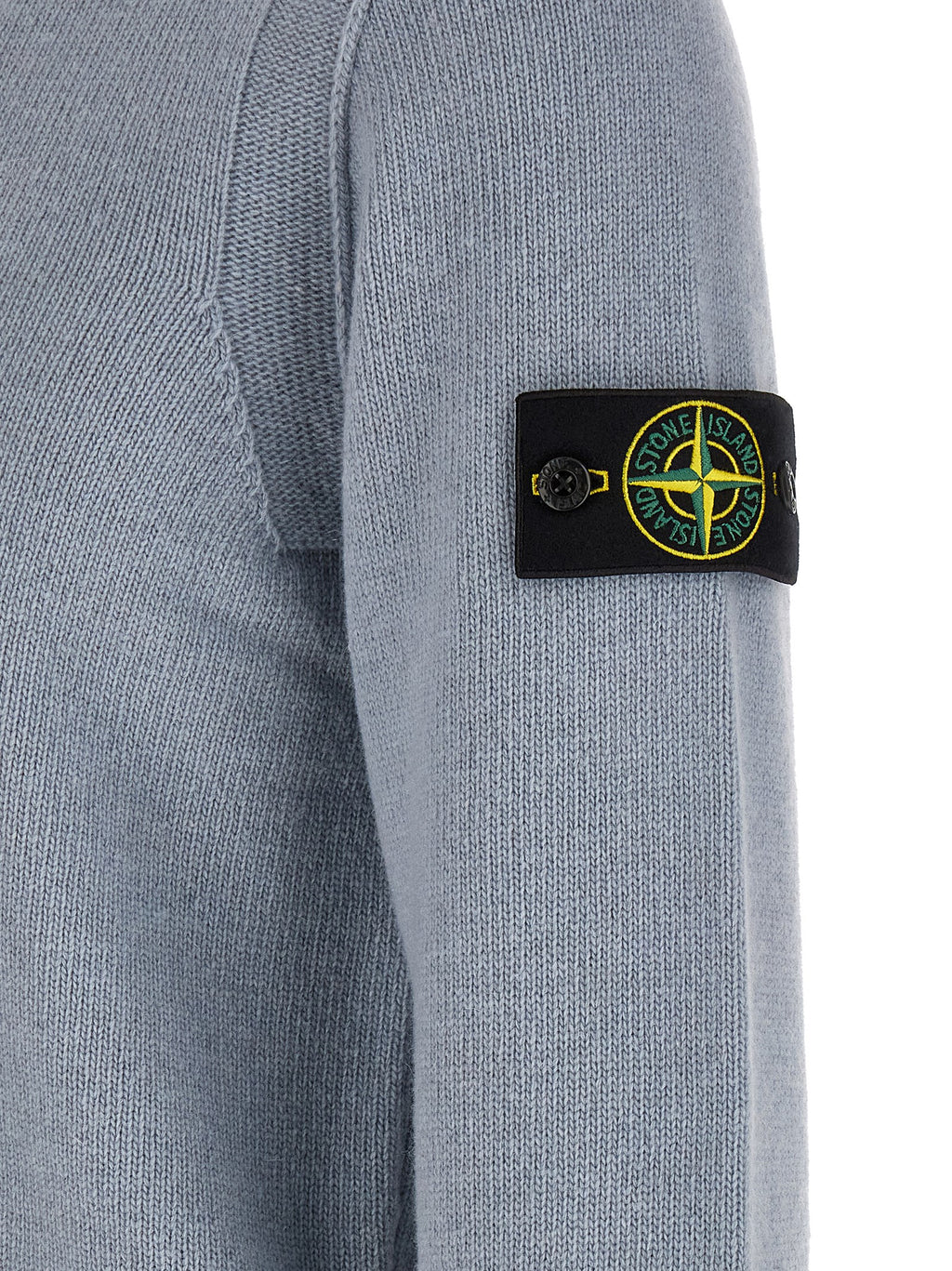 Stone Island wool cardigan ribbed cuff and hem detail