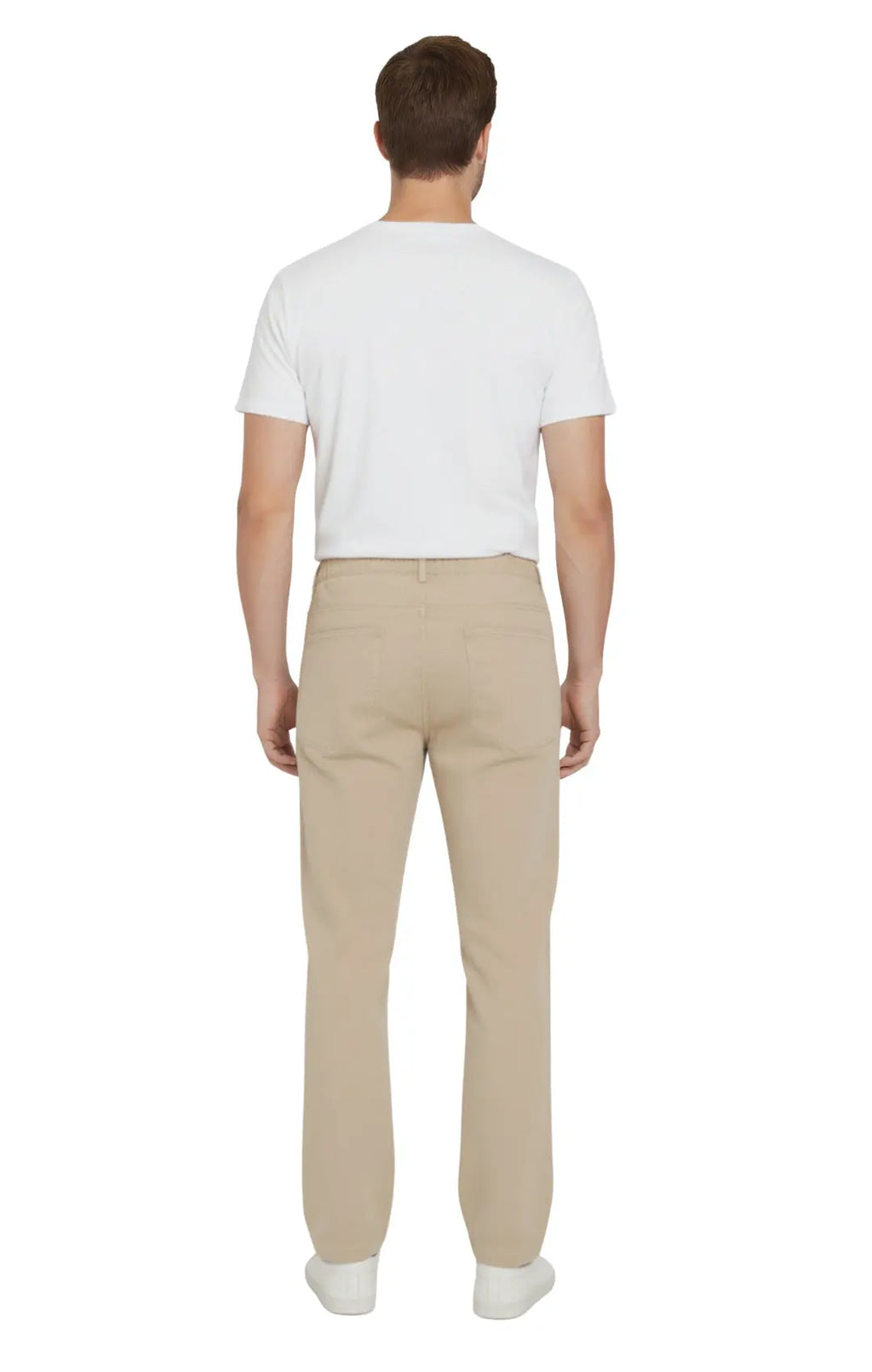 Men's Lightweight Pull-On Denim Pants – Easy Fit Elastic Waist TURTLE BAY APPAREL