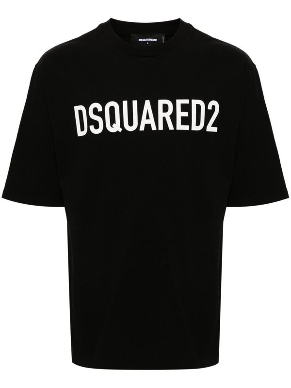 Dsquared2 Logo Print Cotton Short Sleeve T-Shirt — Men's SS26 Dsquared2