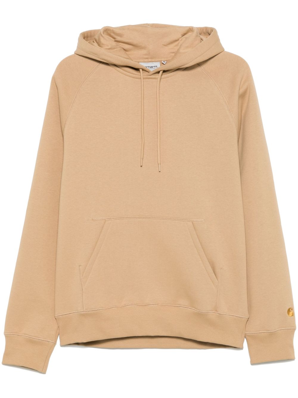 Carhartt WIP Logo Cotton Hoodie — Brown Carhartt Wip Pre