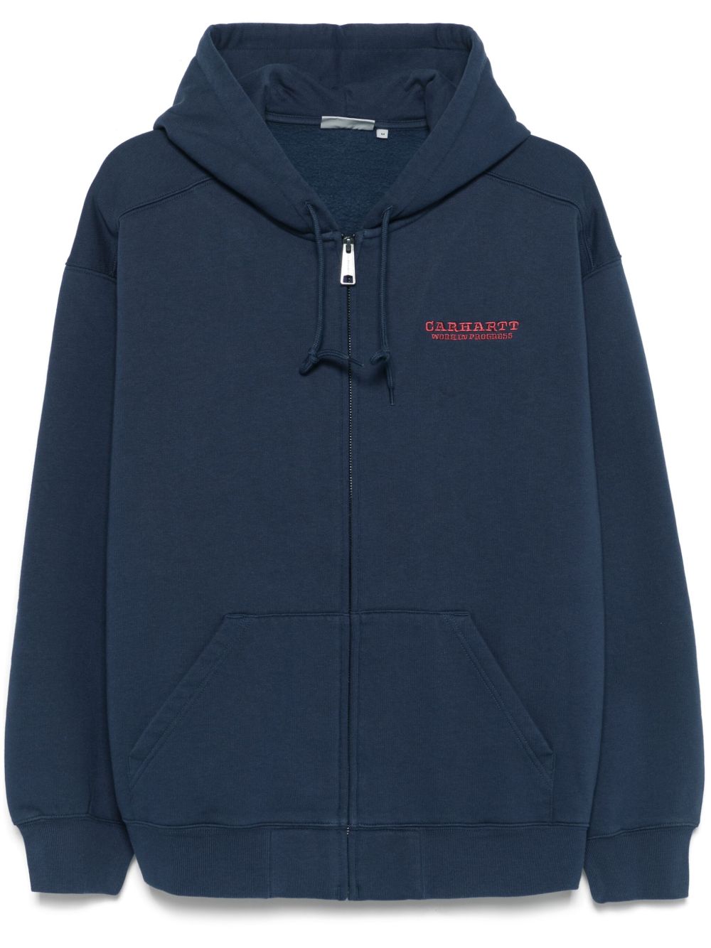 Carhartt WIP Drawstring Zip Hoodie — Navy Carhartt Wip Pre