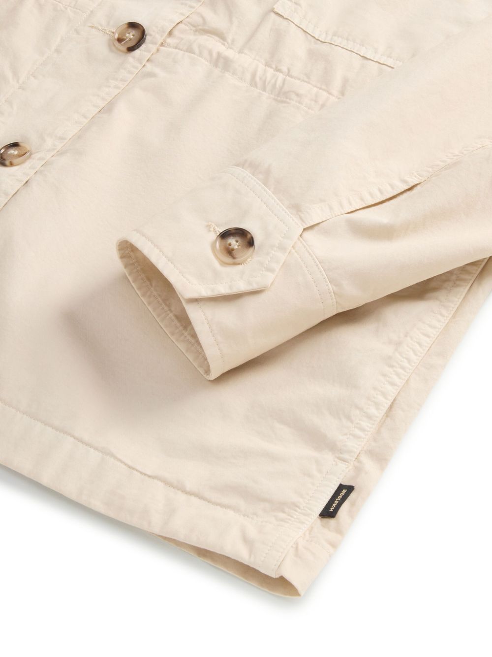 Woolrich Woolrich Garment-Dyed Pure Cotton Overshirt beige Woolrich
