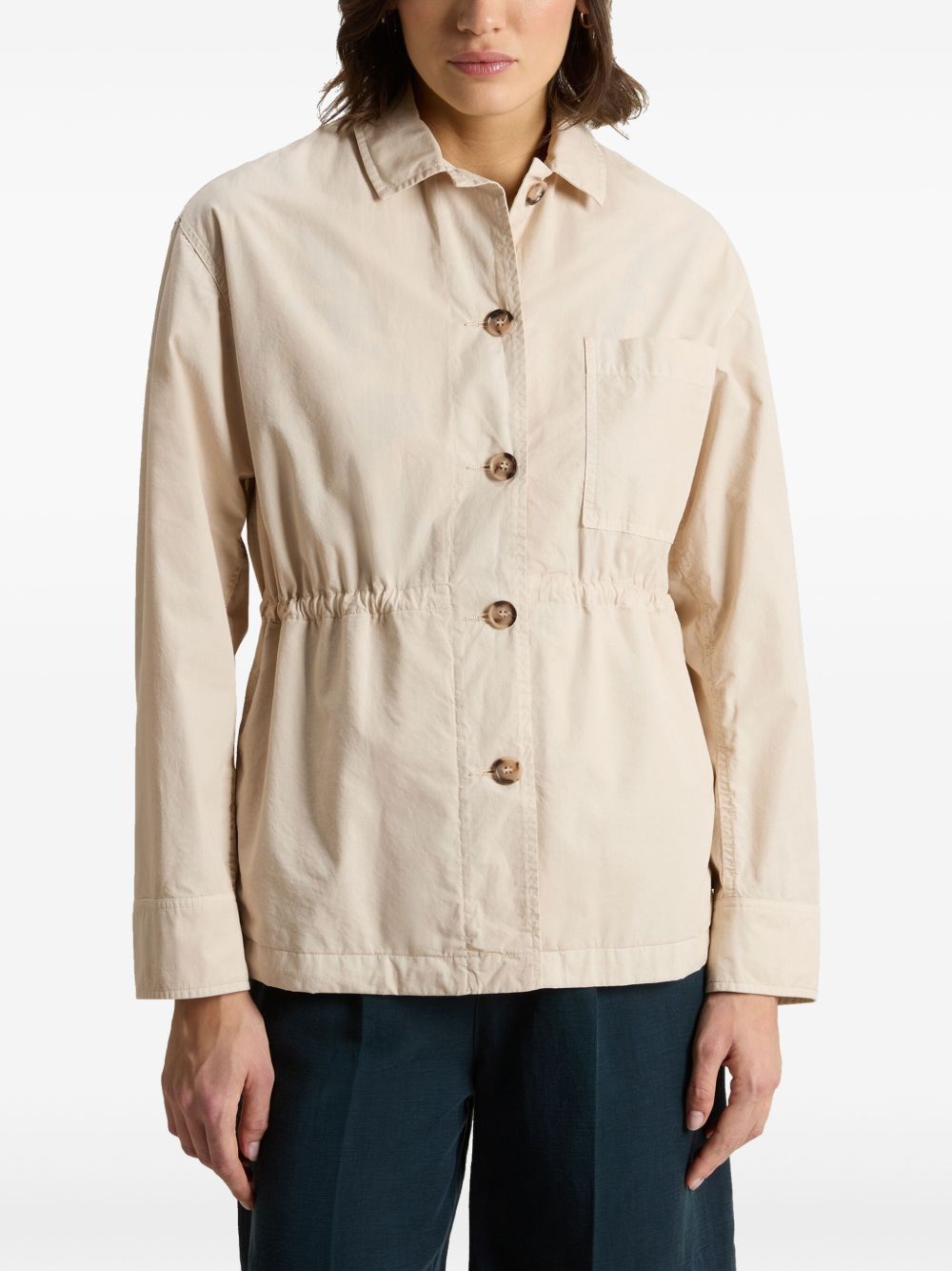 Woolrich Woolrich Garment-Dyed Pure Cotton Overshirt beige Woolrich