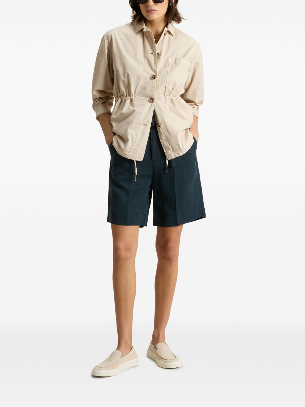 Woolrich Woolrich Garment-Dyed Pure Cotton Overshirt beige Woolrich
