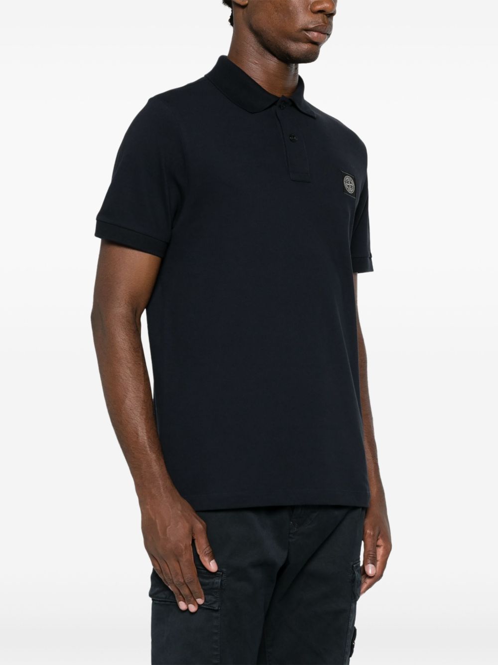 Stone Island Stone Island Logo cotton polo shirt Stone Island